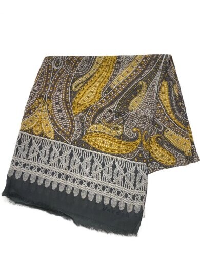 商品画像：ストール/--/GRY/総柄/レディース 1