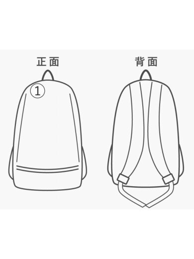 商品画像：リュック/--/NVY/無地/580-19608 8