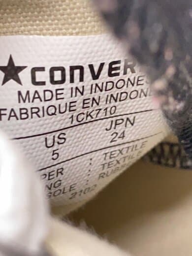 商品画像：ハイカットスニーカー/24cm/BLK/1CK710 5