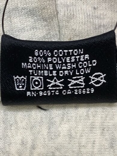 商品画像：ジップパーカー/L/コットン/GRY 4