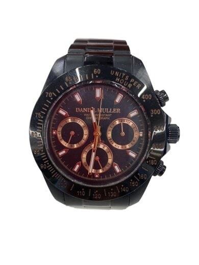 商品画像：クォーツ腕時計/アナログ/BLK/DM-2027 1