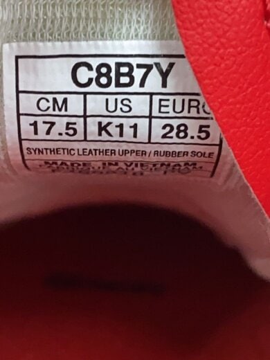 商品画像：キッズ靴/17.5cm/スニーカー/RED/C8B7Y 5