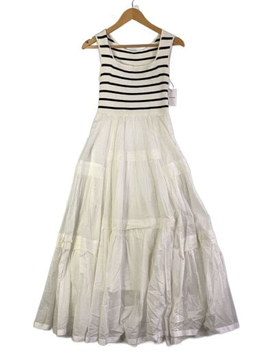 商品画像：ノースリーブワンピース/one/--/WHT/ボーダー/FWNO242067 1