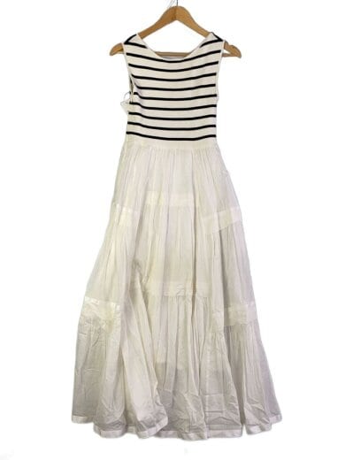 商品画像：ノースリーブワンピース/one/--/WHT/ボーダー/FWNO242067 2