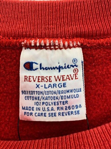 商品画像：スウェット/XL/コットン/RED// 3