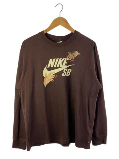画像：NIKE SB長袖Tシャツ/L/コットン/BRW/FQ7682-2271