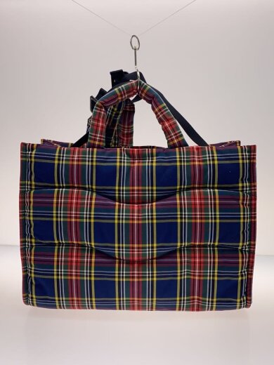 商品画像：トートバッグ/ナイロン/NVY/チェック/CX131// 3