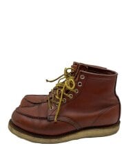 レースアップブーツ・6インチクラシックモックトゥ/US6.5/RED