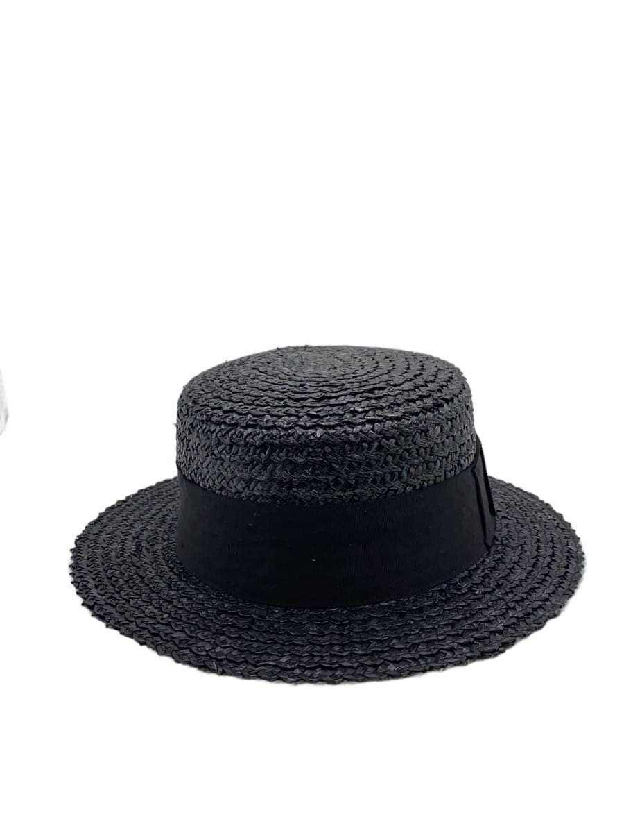 田中帽子店 / ストローハット/--/BLK/無地/メンズ