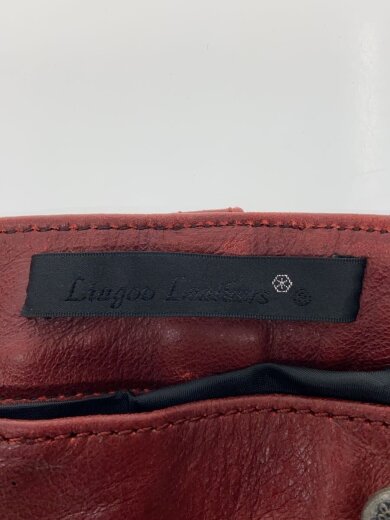 商品画像：ストレートパンツ/--/レザー/RED/無地 4