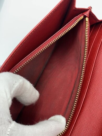 商品画像：長財布/PVC/RED/レディース 5