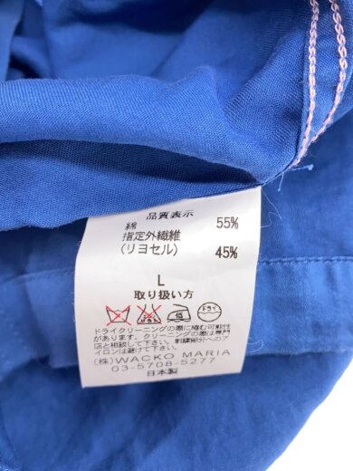 商品画像：半袖シャツ/L/コットン/BLU 4
