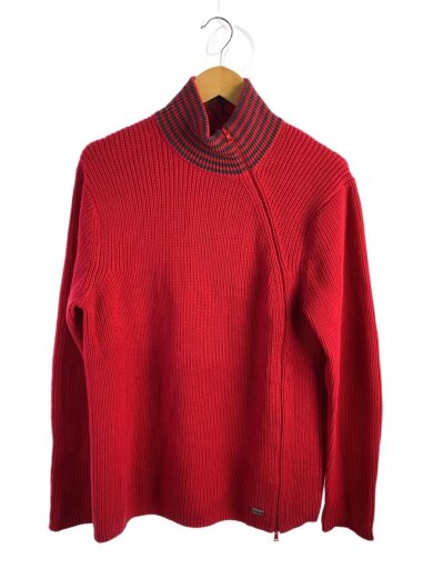 商品画像：ニット・セーター(厚手)/L/コットン/RED 1