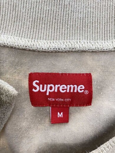 商品画像：21SS/Bleaced Velour L/S Polo/ポロシャツ/M/コットン/BEG/無地 3