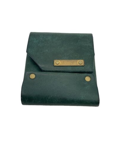 商品画像：rascasse/3つ折り財布/レザー/GRN/無地/メンズ 1