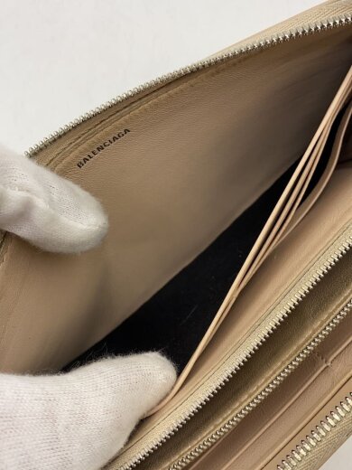 商品画像：長財布/レザー/BEG/無地/レディース/594290 6