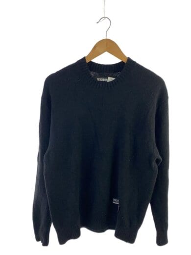 商品画像：ニット・セーター(厚手)/M/ウール/BLK/252FUNH-KNM03 1