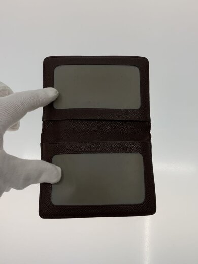 商品画像：ポルト・ドゥ・カルト・ヴェルティカル_ダミエ・エベヌ/PVC/BRW/総柄/レディース 4