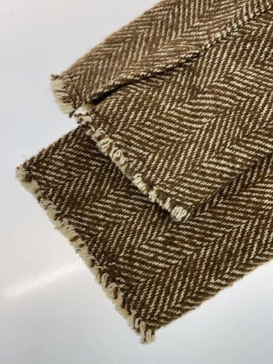 商品画像：ヘリンボーンツイードブルゾン/ジャケット/S/ポリエステル/BRW/1625-199-5283 6