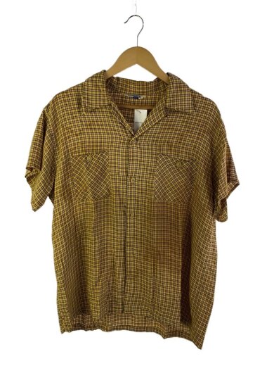 商品画像：半袖シャツ/L/レーヨン/YLW/チェック 1