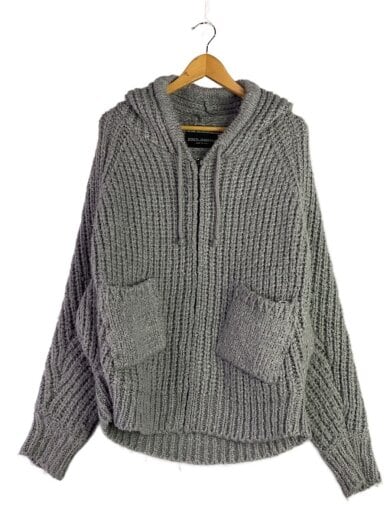 商品画像：ジップパーカー/--/コットン/GRY/無地 1