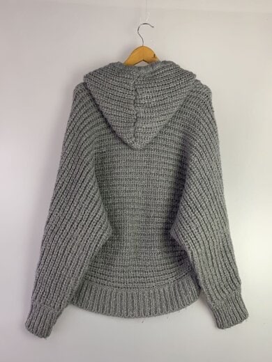 商品画像：ジップパーカー/--/コットン/GRY/無地 2