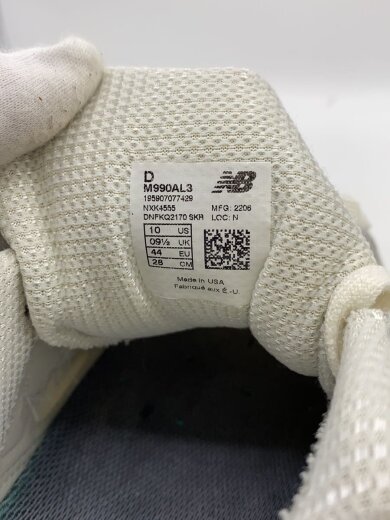 商品画像：M990/ホワイト/28cm/WHT/レザー 5