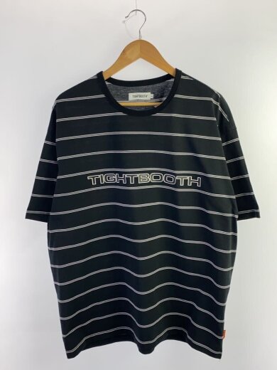 商品画像：Tシャツ/L/ポリエステル/BLK/ボーダー 1