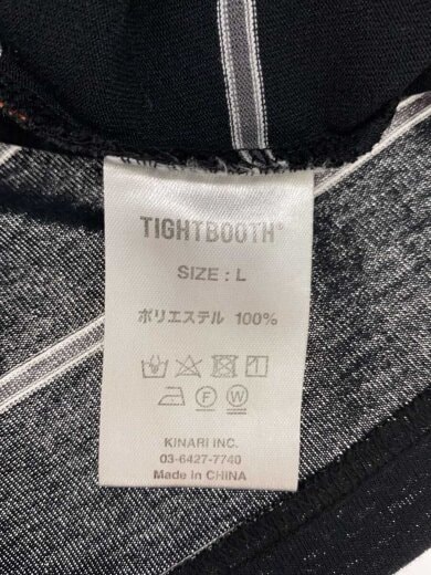 商品画像：Tシャツ/L/ポリエステル/BLK/ボーダー 4