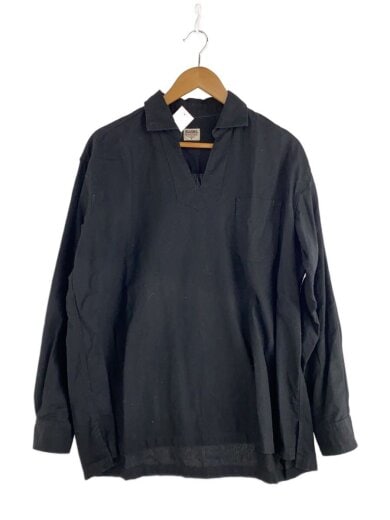 商品画像：C/L SKIPPER BW-C SHIRT/長袖シャツ/M/リネン/BLK/無地// 1