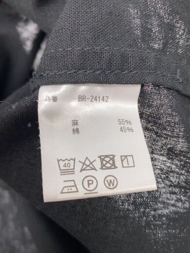 商品画像：C/L SKIPPER BW-C SHIRT/長袖シャツ/M/リネン/BLK/無地// 4