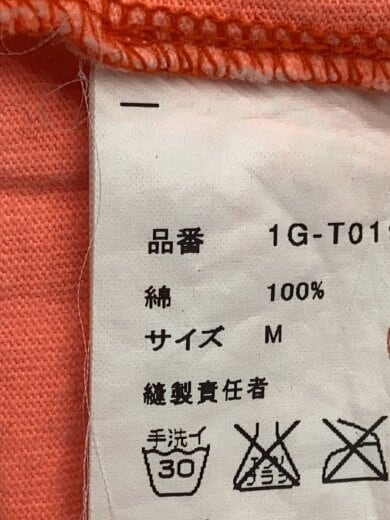 商品画像：Tシャツ/M/コットン/PNK/プリント/1G-T019// 4