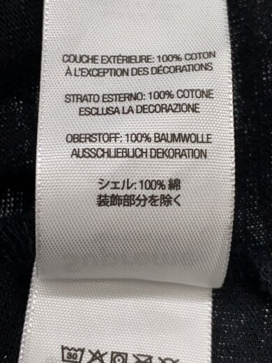 商品画像：25SS/Satin Applique S/S Top/Tシャツ/XXL/コットン/BLK 4