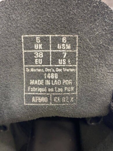 商品画像：1460/8ホール/ホワイトステッチ/レースアップブーツ/UK5/BLK/レザー 5