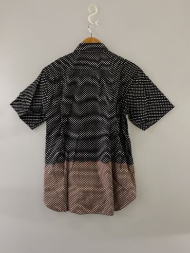 商品画像：半袖シャツ/S/コットン/BLK/ドット/PC-B047// 2