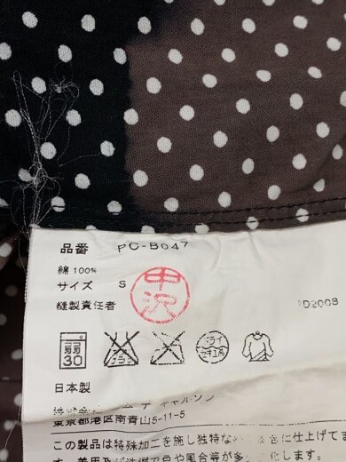 商品画像：半袖シャツ/S/コットン/BLK/ドット/PC-B047// 4