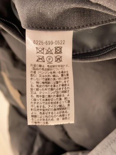 画像：UNITED ARROWSダウンジャケット/M/ポリエステル/GRY/無地/6225-699-05224