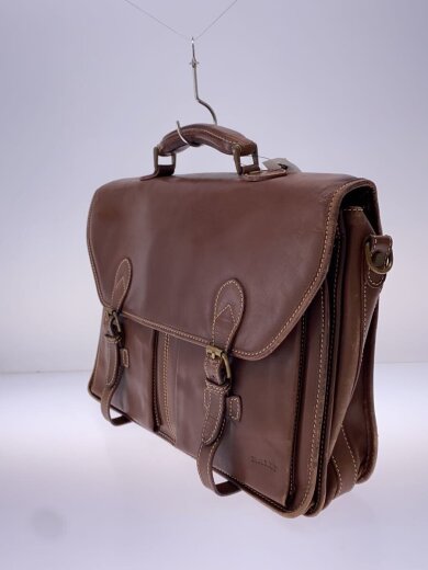 商品画像：ショルダーバッグ/レザー/BRW/角スレ、留具ベルト部分ダメージ 2