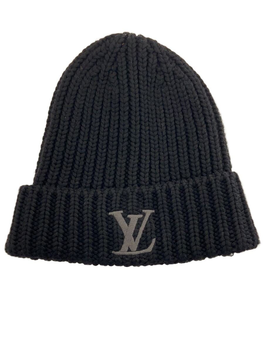 LOUIS VUITTON / ニットキャップ/S/ウール/BLK/メンズ/Ｍ77277//