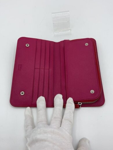 商品画像：長財布/レザー/RED/レディース 4