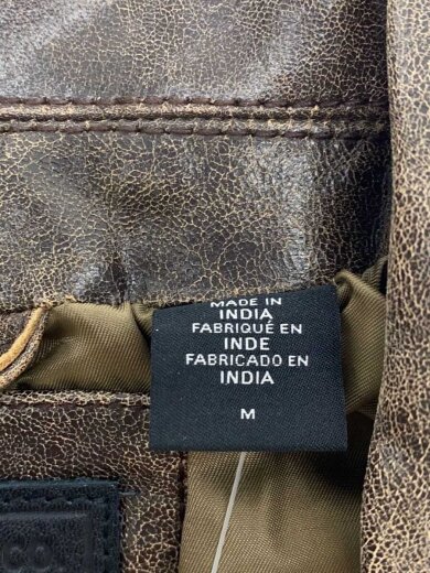 商品画像：ダブルライダースジャケット/L/レザー/BRW/pc9-004ip-0000 4