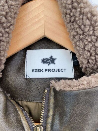 商品画像：EZEK PROJECT/レザージャケット・ブルゾン/L/レザー/BRW/無地 3