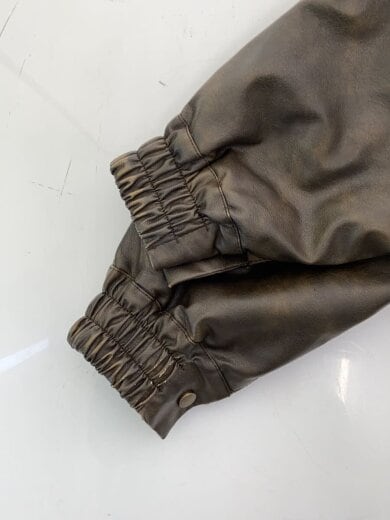 商品画像：EZEK PROJECT/レザージャケット・ブルゾン/L/レザー/BRW/無地 4