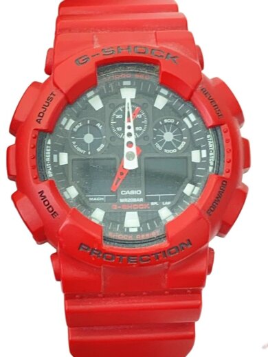 商品画像：クォーツ腕時計・G-SHOCK/デジアナ/RED 1