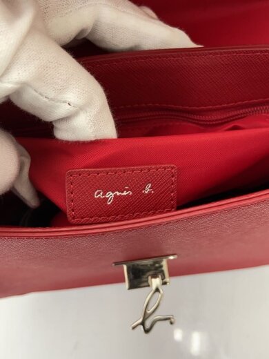 商品画像：ショルダーバッグ/牛革/RED/無地/HS31 5