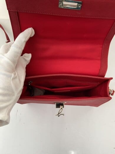 商品画像：ショルダーバッグ/牛革/RED/無地/HS31 6