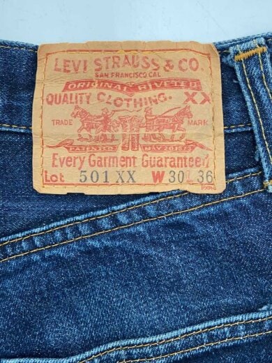 商品画像：ボトム/30/コットン/NVY/501-0003/501XX/ボタン裏555/USA製 4