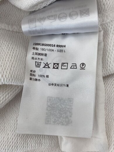 商品画像：スウェット/L/コットン/WHT/J20918G00016 4
