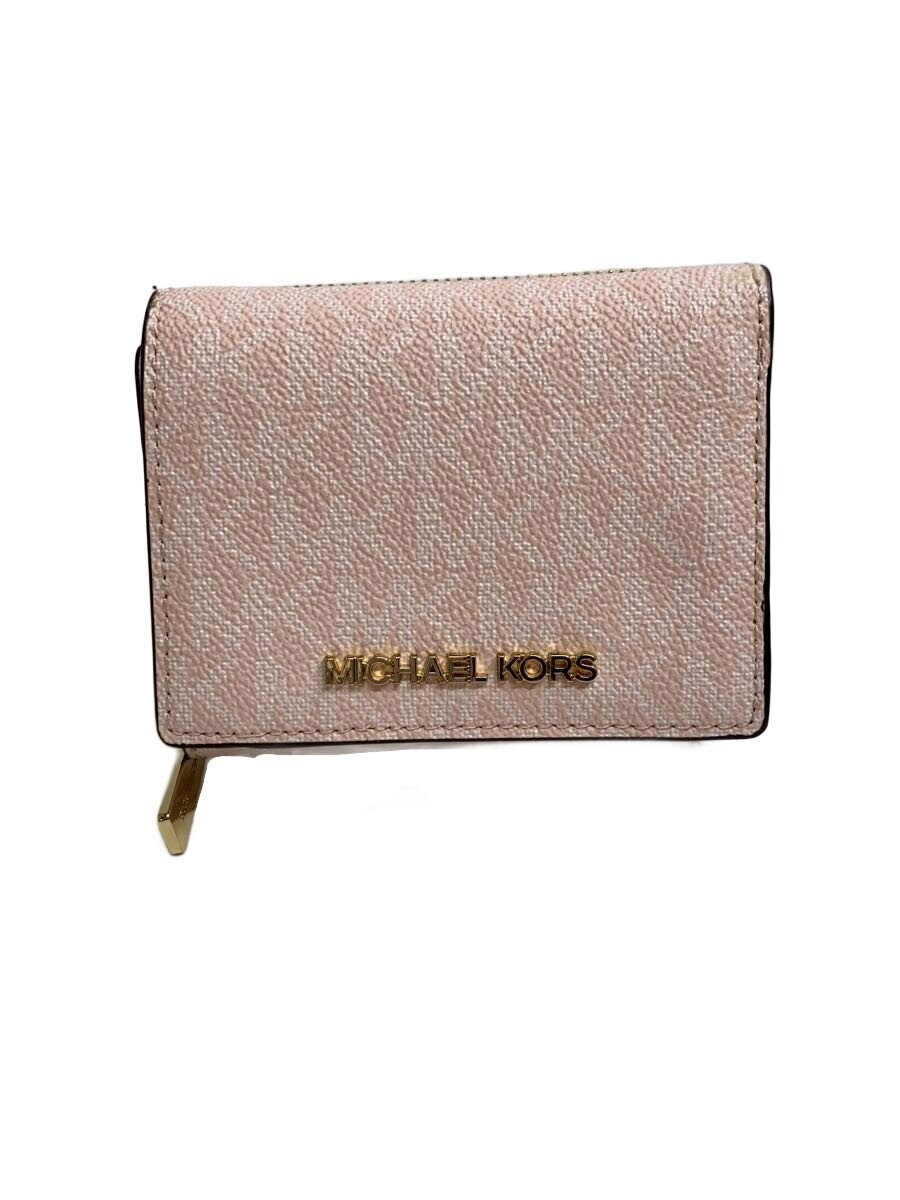 MICHAEL KORS / 3つ折り財布/--/PNK/総柄/レディース