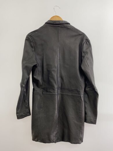 商品画像：チェスターコート/M/羊革/BLK/無地/BVJ115 2